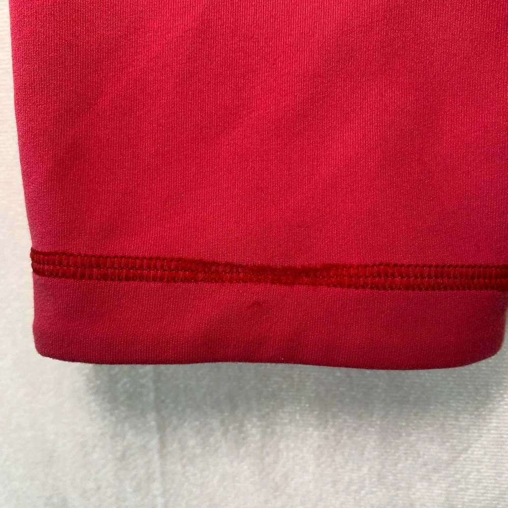 Lululemon Women's Leggings Wunder Under Cropped Reversible Ziggy Snake Red Tide8 - Picture 6 of 13